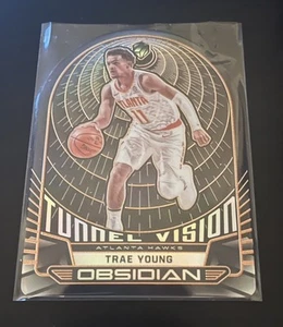 Trae Young 2019-2020 Panini Obsidian Tunnel Vision Electric Etch Orange #17 /35 - Picture 1 of 2