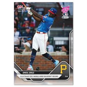 2025 MLB Topps NOW 426 ONEIL CRUZ ALL STAR HR DERBY LONGEST HR 513' PRESALE - Picture 1 of 2