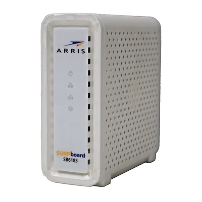 Arris Surfboard SB6183 Cable Modem 686 mbps 16x4 Docsis 3.0 New- open box, White - Image 1 of 4