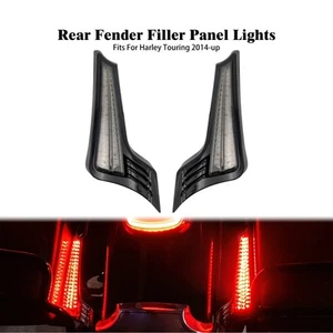 Rear Fender LED Light Turn Singal Smoke Lens For Harley Street Road Glide 14-24 - Picture 1 of 21