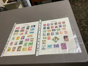 Roumania x 2 used stamp sheets - Picture 1 of 1