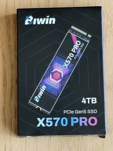 BIWIN X570 Pro 4tb SSD PCIe Gen5 NVMe M.2 Internal Gaming PS5 SSD - Picture 1 of 4