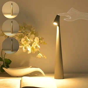 Akku Kabellos Tischlampe Kabellos LED Tragbar Schreibtisch Touch Dimmbar Nacht L... - Bild 1 von 15