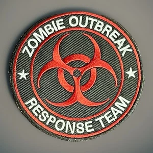 Parche de gancho y bucle Biohazard Zombie Outbreak Response Team Resident Evil R1 - Imagen 1 de 4