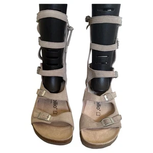 Birkenstock Papillio Elisa Wedges Gladiator Sandals Womens Size 6/EU 37 Beige - Picture 1 of 11