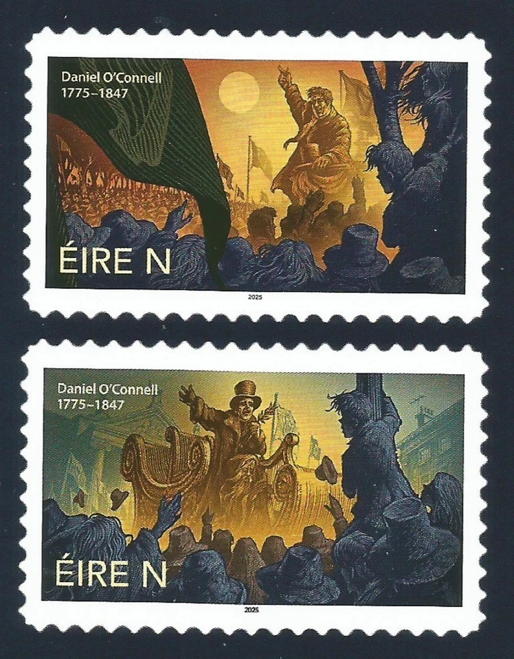 2025 ИРЛАНДИЯ 8-Й ВЫПУСК 250-Я ГОДОВЩИНА РОЖДЕНИЯ ДАНИЭЛЯ О'КОННЕЛЛА N ПАРА КАК НОВАЯ БЕЗ НАКЛЕЕК И СЛЕДОВ - Изображение 1 из 1