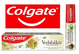 Colgate Vedshakti Toothpaste Mouth Spray Swarna Cibaca Ayuvedic Vegetarian - Picture 1 of 8
