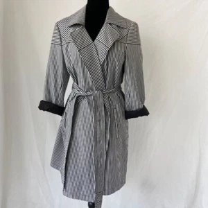 Diane von Furstenberg DVF Striped Jacket with Belt - Picture 1 of 8