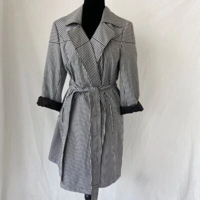 Diane von Furstenberg DVF Striped Jacket with Belt - Image 1 of 4