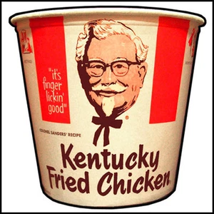 Fridge Fun Refrigerator Magnet KFC KENTUCKY FRIED CHICKEN BUCKET Vers: A- DIECUT - Picture 1 of 6