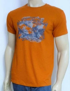 Aeropostale Surfen Wettbewerb Herren Grafik orange T-Shirt 100 % Baumwolle neu mit Etikett - Bild 1 von 2