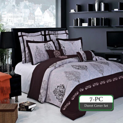 8PC Bundle- Includes Gizelle Duvet Cover and Down Alternative Comforter - Image 1 of 2