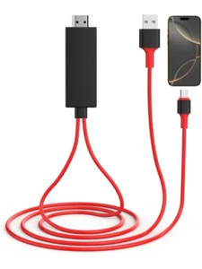 USB C to HDMI Adapter for iPhone 16 to TV, Apple MFi Certified - Picture 1 of 7