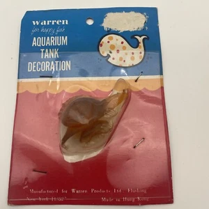 Rare Vintage Warren Aquarium Tank Decoration Snail NOS New in Packaging MCM - Picture 1 of 9