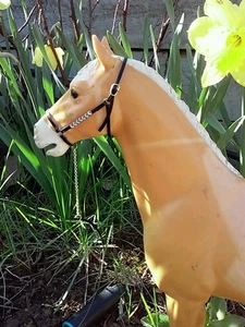No Horse Custom leather  MARX Johnny West handmade halter/ lead  Breyer USA MADE - Picture 1 of 2