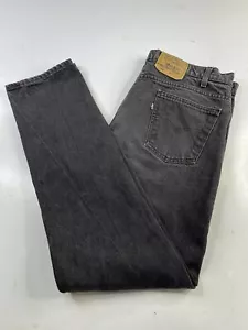 Vintage Levi's 505 Black Tab Men's Jeans Size 40x34 Denim Black Jeans USA Made - Picture 1 of 5