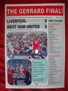 Liverpool 3 West Ham United 3 - 2006 FA Cup final - souvenir print - Picture 1 of 1