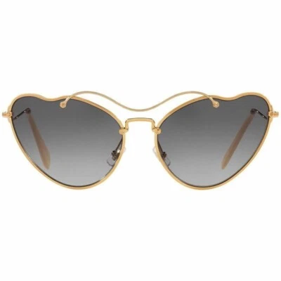 Gafas de sol Miu Miu ojo de gato doradas antiguas con lentes grises para mujer MU55RS 7OE3E2 65 Foto 1 de 4