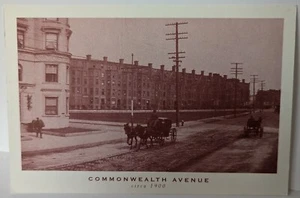 Commonwealth Avenue Boston MA Circa 1900 Postcard Unused - Picture 1 of 2