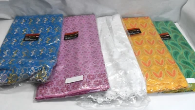 5 Sets Austrian Fabric 5 Yards x 51" Semi-Sheer Embroidered Austria High Quality - Image 1 of 4