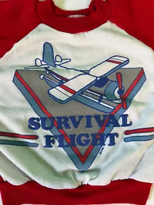 Jog Togs Survival Flight Kleinkind Jungen Pullover Vintage 1980er Sweatshirt rot-C1 - Bild 1 von 12