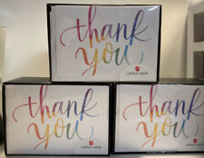 🧷 50count “THANK YOU” carlton cards with envelopes, rainbow🆕 set of 3❗️👌