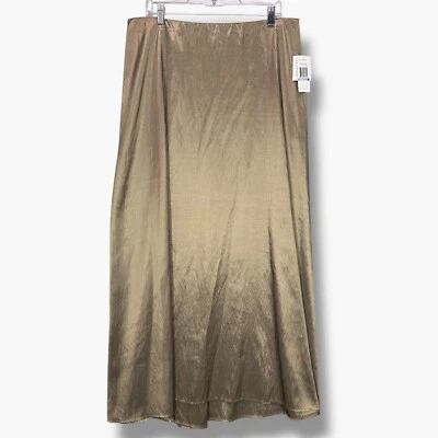 Alex Evenings Size XL VTG 2000s 90s Y2K Long Maxi Skirt Iridescent champagne - Image 1 of 4