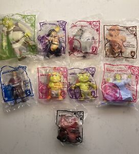 2007 McDonalds Shrek The Third Set Of 9 Out Of 10 Sealed 