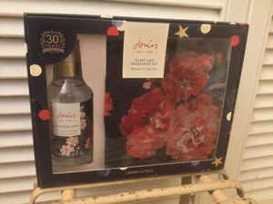 Rare Joules Scarf & orange blossom & vanilla Fragrance 200ml Set New & Boxed - Picture 1 of 5