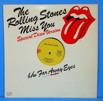 THE ROLLING STONES MISS YOU ~ FAR AWAY EYES 12" 1978 GREAT CONDITION VG+/VG++!!A Foto 1 de 4
