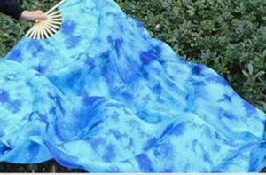 Belly Dance Silk Fan Veils 100% 1.8m Top Quality USA Store. ** Free Case ** - Picture 1 of 2