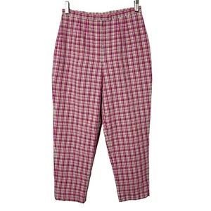 Talbots Women's Vintage Pedal Pusher Trouser Pants 4 Pink Ankle Crop High Rise - Picture 1 of 8