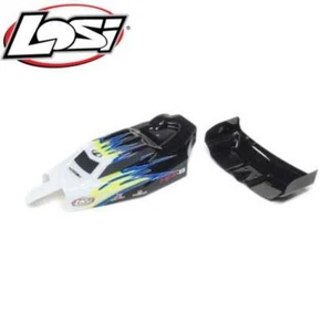 NEW Losi LOS210020 Body & Wing Black/White Mini-B - Picture 1 of 1