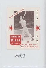 1975 Shakey's Pizza West Coast Greats Ted Williams #10 HOF