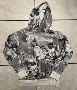 Boys Jordan All Over Print Brooklyn Pull Over Hoodie Size M - Picture 1 of 3