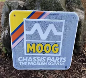Letrero automático solucionador de problemas de piezas de chasis MOOG vintage 18" x 18" - Imagen 1 de 4