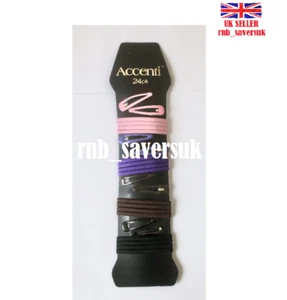 Set 24x Fasce per Capelli e Fermagli per Capelli Elastici Coda di Cavallo Fasce per Capelli 4 ColoriBobble - Foto 1 di 1