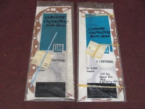 NOS Chevrolet Aluminum Race Block RED Head 2 Gaskets 430 465 495 3976081 Hi Perf - Picture 1 of 4