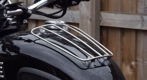 Universal Motone Aero Parcel Tank Rack Edelstahl poliert - Triumph Harley - Bild 1 von 5