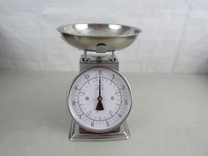 Taylor 11 Lb. 5 Kg. Chrome Plated Steel Dial Analog Kitchen Scale Model 3710 - Picture 1 of 12