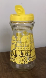 Vintage Anchor Hocking Yellow Lemon - Saftkrug Karaffe mit Deckel  - Bild 1 von 3