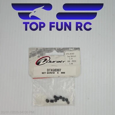 Duratrax DTXQ0307 Metal Set Screw 5mm (9) - Image 1 of 2