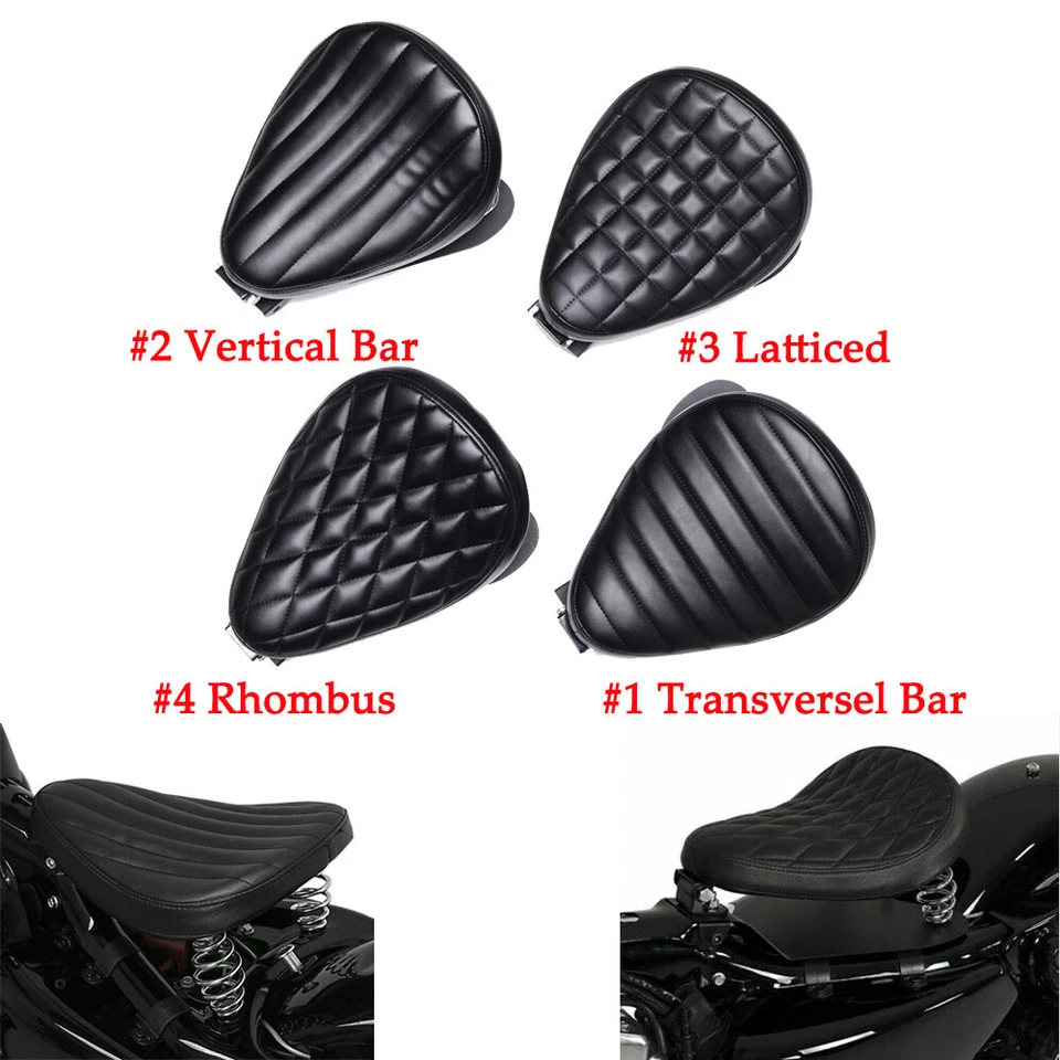 Kit de base de resorte de asiento Bobber Solo para motocicleta para Harley Softail Springer FXSTC EE. UU. Foto 1 de 4