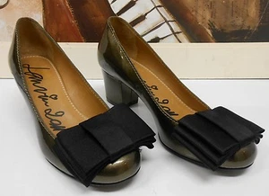 Authentic Lanvin Bow Detailed Patent Leather Heels Shoes - Size 35.5 - Picture 1 of 7