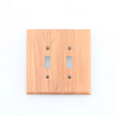 Placa de interruptor de pared cubierta de interruptor de 2 velocidades madera acabada roble Leviton 89209-ROAK Foto 1 de 4