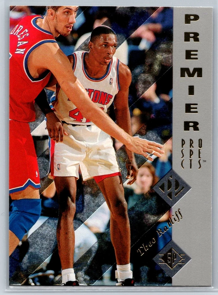 1995-96 Upper Deck SP Theo Ratliff Rookie Premier Prospects RC #153 - Image 1 of 2