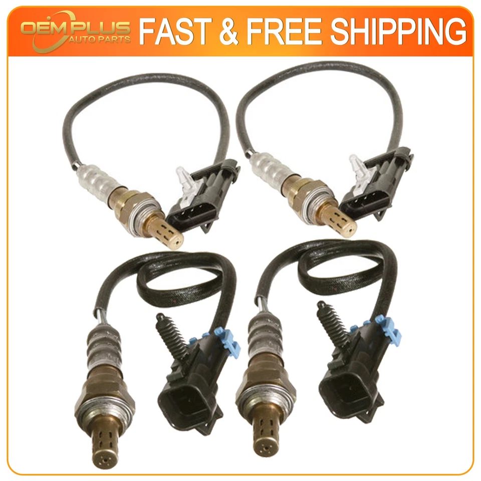 4x Sensor de Oxigênio Up&Downstream Para 1999-2002 Chevrolet Silverado GMC Sierra 1500 - Imagem 1 de 4