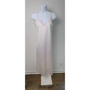 Vintage Set Of 3 Dixie Belle Satin Dress Slip Size 36 White Nylon - Picture 1 of 20