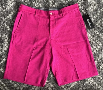 Pantalones Cortos de Golf WALTER HAGEN Perfect 11 Para Hombres Dulces Rosa Oscuro Nuevos con Etiquetas Talla 35 10” Entrepierna Foto 1 de 4