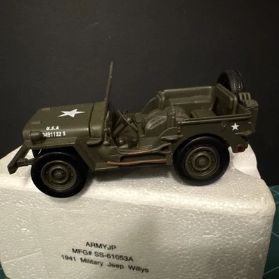2001 Jeep Willys U.S.A. Army Green 1:32 Diecast Model Car - Image 1 of 4